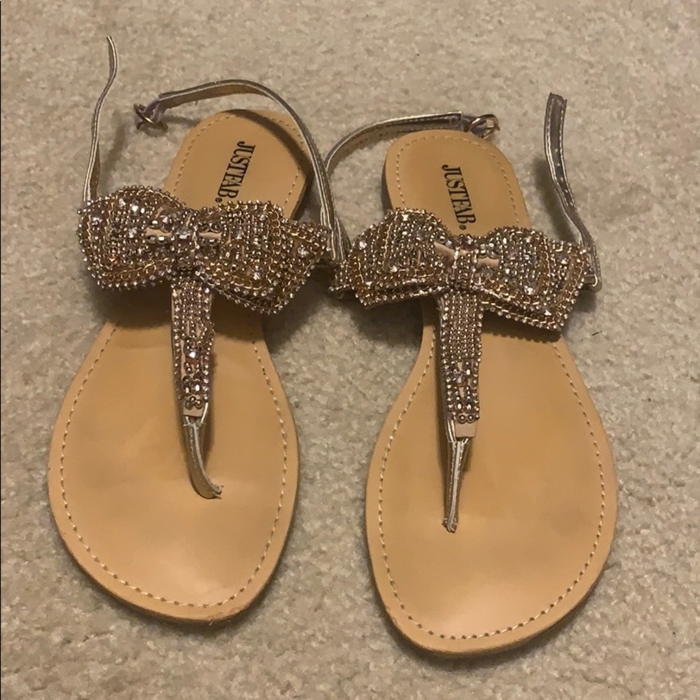 Just Fab bedazzled sandal